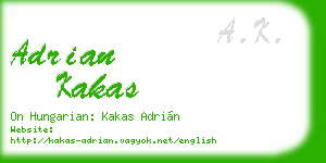 adrian kakas business card